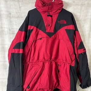 The North Face Men's Bold Red and Black Ski Jacket(A221)